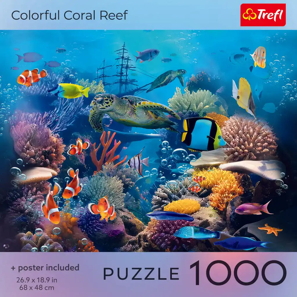Trefl Colorful Coral Reef 1000 Piece Puzzle (ONLINE ORDER ONLY)