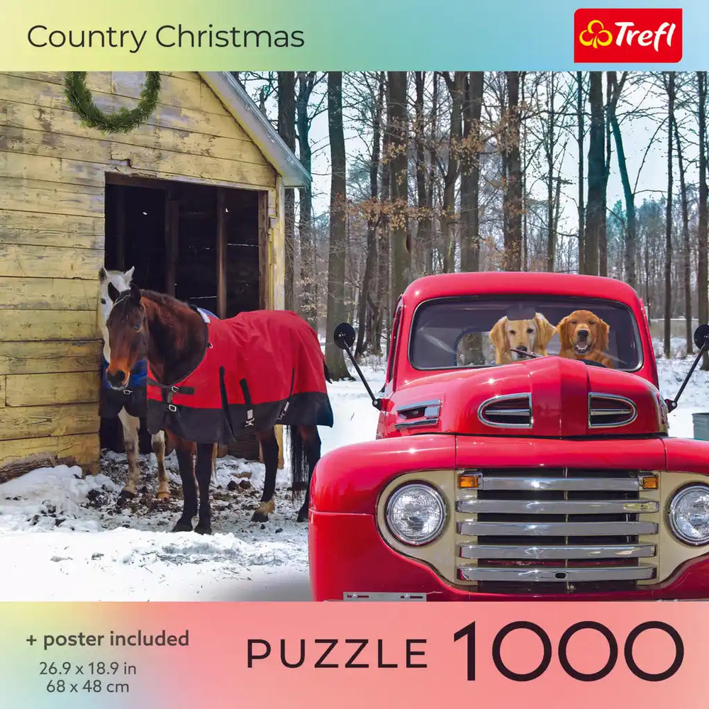 Trefl Country Christmas 1000 Piece Puzzle (ONLINE ORDER ONLY)