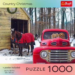 Trefl Country Christmas 1000 Piece Puzzle (ONLINE ORDER ONLY)
