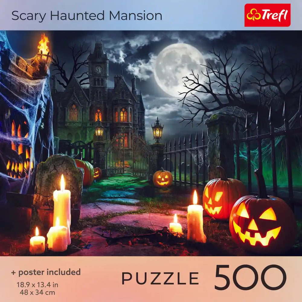 Trefl Halloween: Scary Haunted Mansion 500 Piece Puzzle (ONLINE ORDER ONLY)