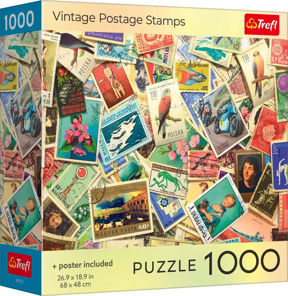 Trefl Vintage Postage Stamps 1000 Piece Puzzle (ONLINE ORDER ONLY)