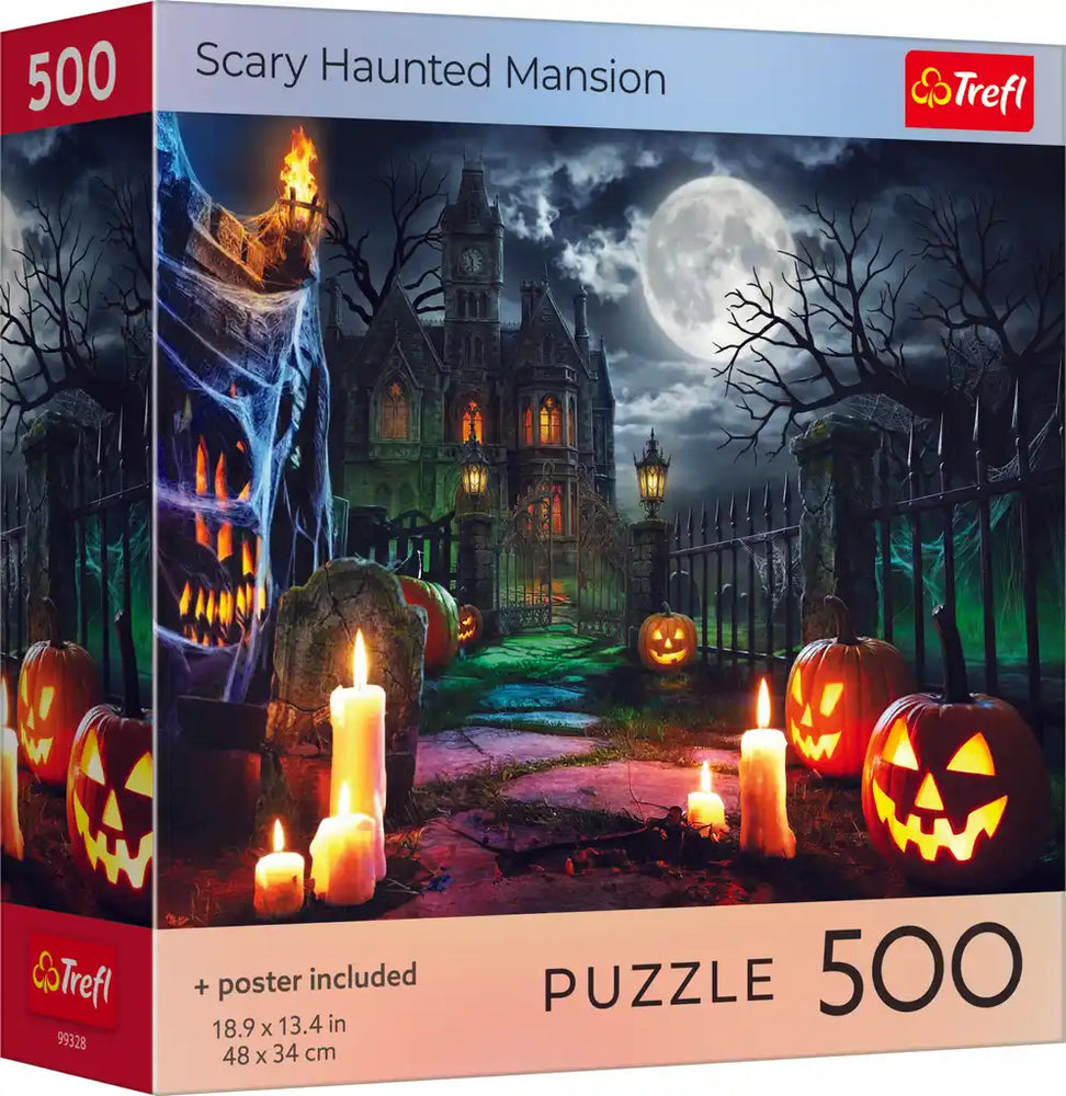 Trefl Halloween: Scary Haunted Mansion 500 Piece Puzzle (ONLINE ORDER ONLY)