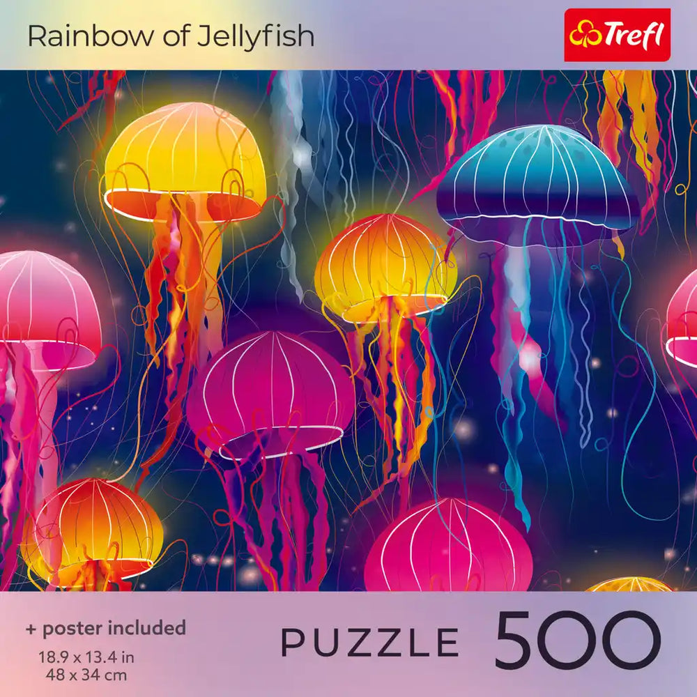 Trefl Rainbow of Jellyfish 500 Piece Puzzle (ONLINE ORDER ONLY)