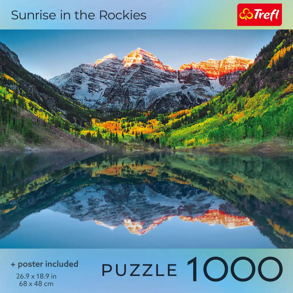 Trefl Sunrise in the Rockies Square Box 1000 Piece Puzzle (ONLINE ORDER ONLY)