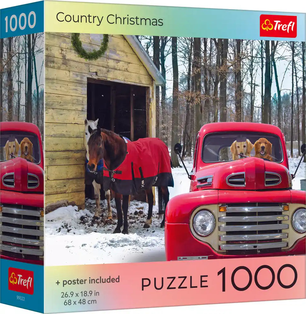 Trefl Country Christmas 1000 Piece Puzzle (ONLINE ORDER ONLY)
