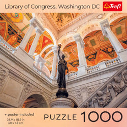 Trefl Library of Congress, Washington DC 1000 Piece Puzzle (ONLINE ORDER ONLY)