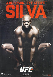 Anderson Silva Signed 27x39 UFC Fight Poster (JSA) (Online Order Only)