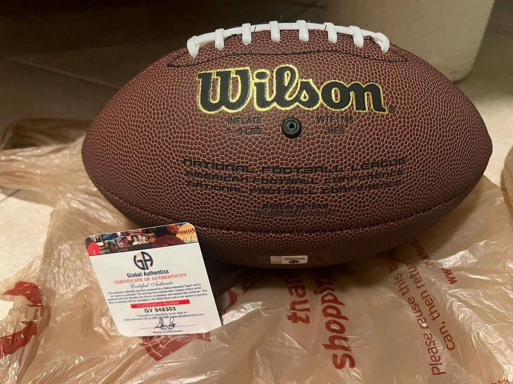 Autographed Khalil Mack Official Real Size Football (Online Order Only)
