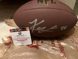 Autographed Khalil Mack Official Real Size Football (Online Order Only)