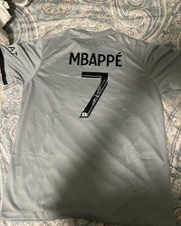 Autographed Kylian Mbappe PSG jersey (Online Order Only)