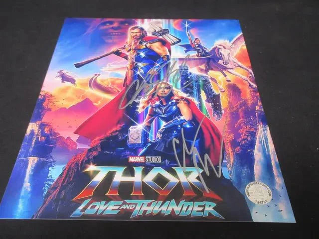 Bale & Hemsworth Signed 8x10 Photo SSC COA Marvel (Online Order Only)