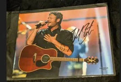 Blake Shelton autographed 8x10 photo with COA (Online Order Only)