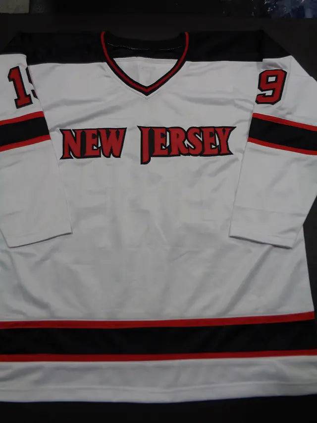 Bobby Carpenter New Jersey Devils Autographed & Inscribed Custom Hockey Style Jersey JSA W coa (Online Order Only)