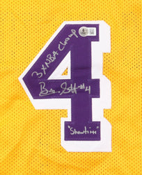 Byron Scott Signed Jersey Inscribed "3x NBA Champ" & "Showtime" (Beckett) (Online Order Only)