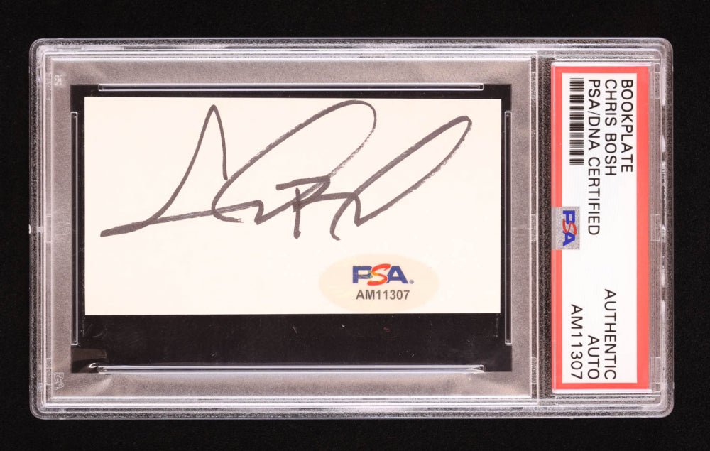 Chris Bosh Signed Cut (PSA) (Online Order Only)