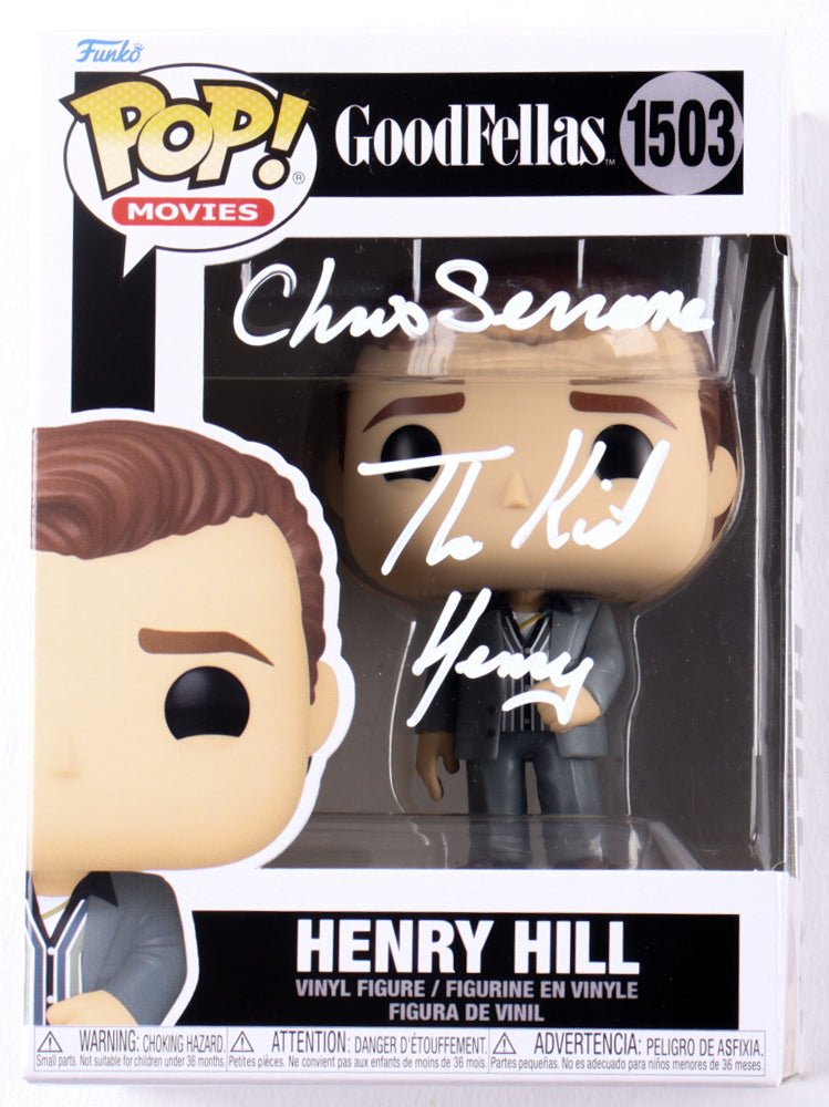 Chris Serrone Signed "Goodfellas" #1503 Henry Hill Funko Pop! Vinyl Figure Inscribed "The Kid" & "Henry" (Beckett) (Online Order Only)