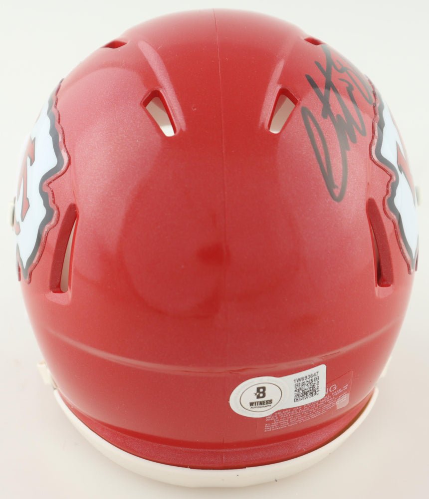 Christian Okoye Signed Chiefs Speed Mini Helmet (Beckett) (Online Order Only)