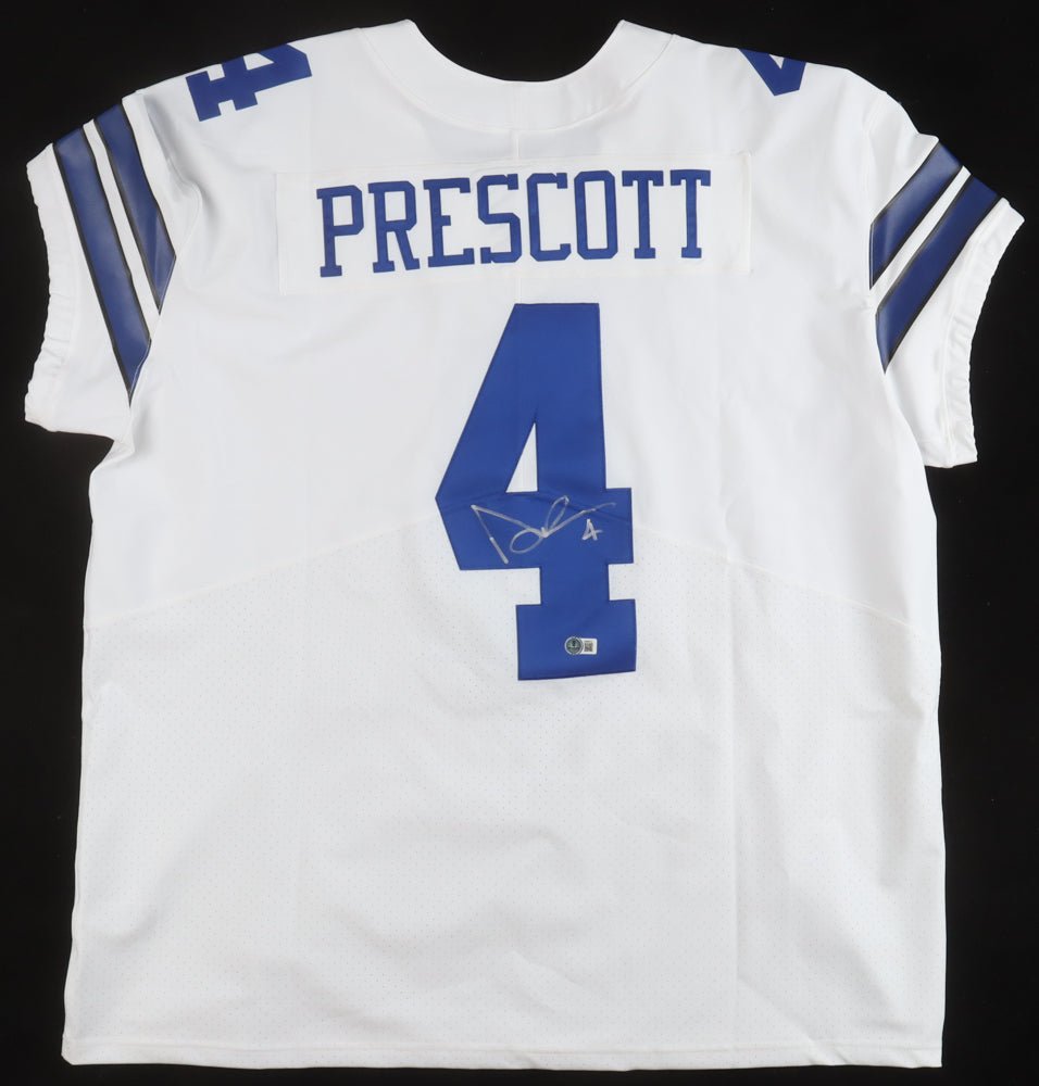 Dak Prescott Signed Cowboys Jersey (Beckett) (Online Order Only)