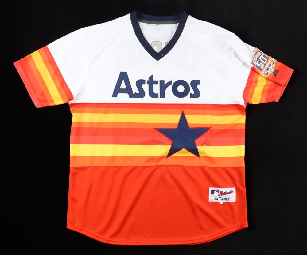 Dallas Keuchel Signed Jersey With 50th Anniversary Patch (JSA) (Online Order Only)