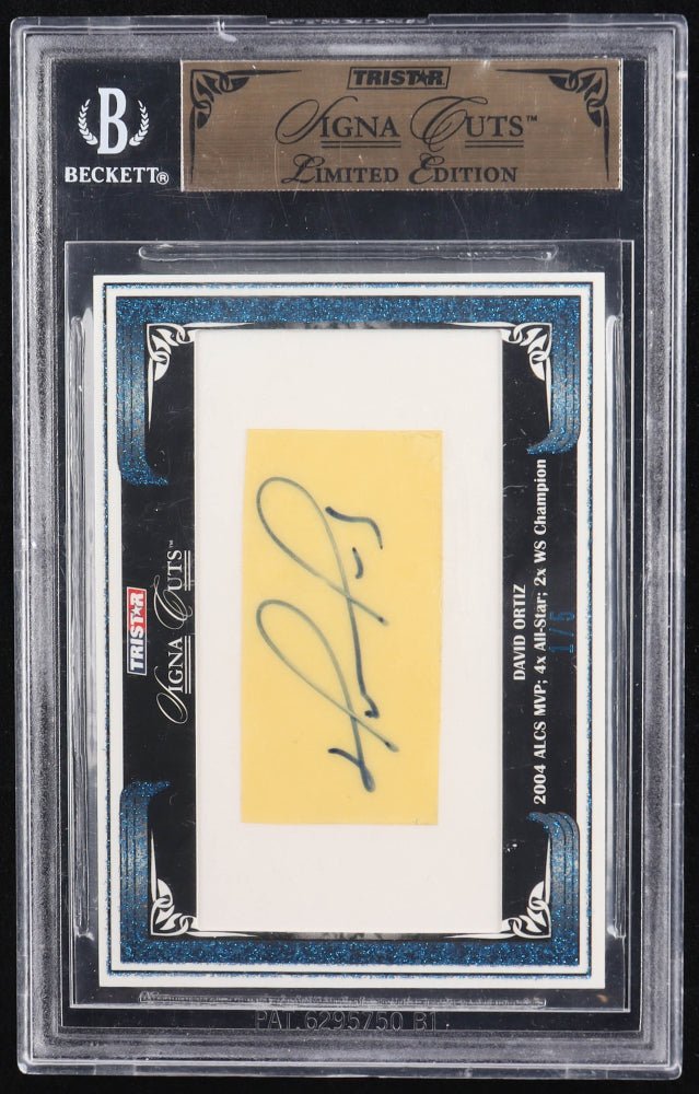 David Ortiz 2008 TriStar Signa Cuts Blue #NNO #1/5 (BGS) (Online Order Only)