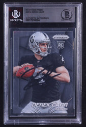 Derek Carr Signed 2014 Panini Prizm #257A RC (BGS) Rookie Card (Online Order Only)