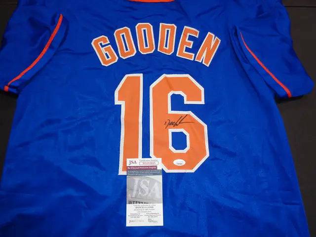 Dwight Gooden New York Mets Autographed Custom Baseball Jersey JSA w coa (Online Order Only)
