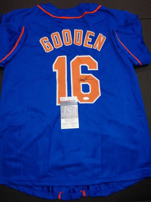 Dwight Gooden New York Mets Autographed Custom Baseball Jersey JSA w coa (Online Order Only)