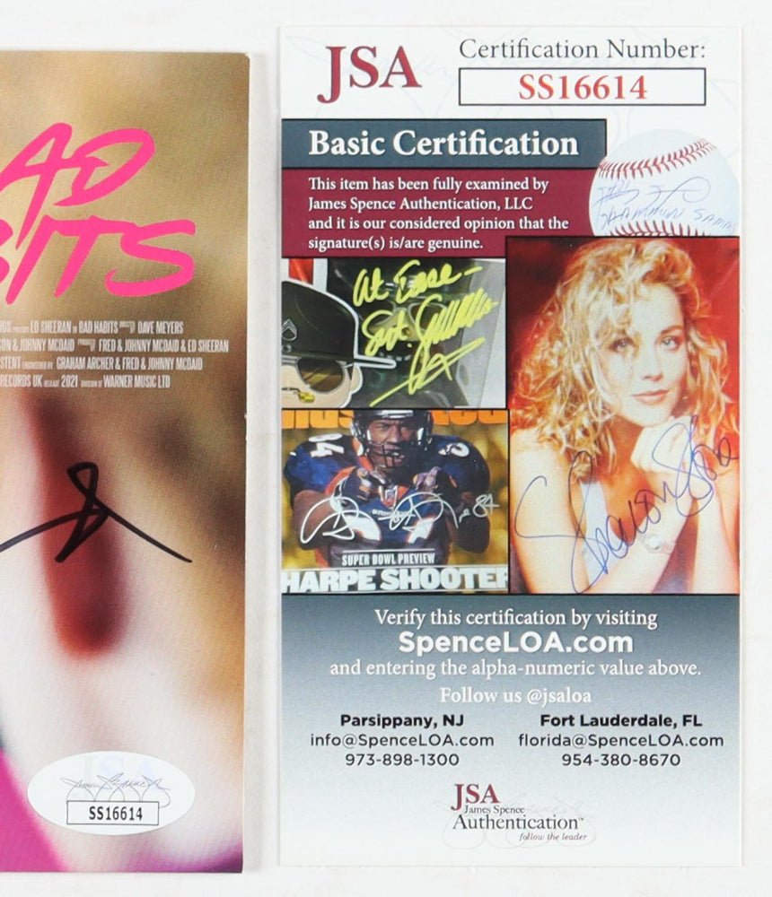 Ed Sheeran Signed "Bad Habits" CD Album With Disc (JSA) (Online Order Only)