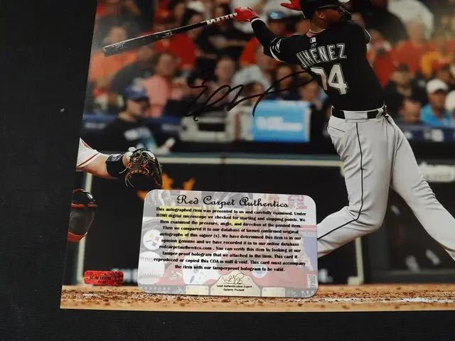 ELOY JIMENEZ SIGNED 8X10 PHOTO WHITE SOX COA (Online Order Only)