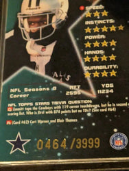 Emmitt Smith Cowboys 0464/3999 1998 Topps stars insert (Online Order Only)