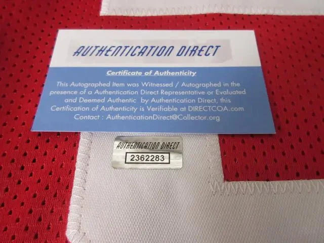 Garrett Wilson OSU red  signed Jersey w/coa (Online Order Only)