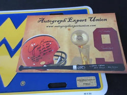 Geno Smith Signed West Virginia  License Plate EUA COA (Online Order Only)