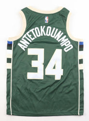 Giannis Antetokounmpo Swingman Bucks Jersey size 44=Mediumunsigned) (Online Order Only)