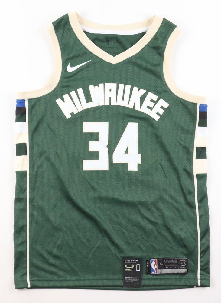Giannis Antetokounmpo Swingman Bucks Jersey size 44=Mediumunsigned) (Online Order Only)
