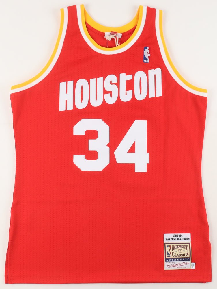 Hakeem Olajuwon Signed Rockets Jersey (Fanatics) (Online Order Only)