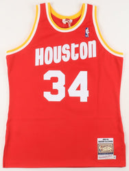 Hakeem Olajuwon Signed Rockets Jersey (Fanatics) (Online Order Only)