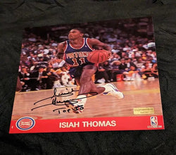 Isiah Thomas autographed 8x10 photo with coa 114704 (Online Order Only)