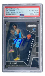 Ja Morant Signed 2019-20 Panini Prizm Instant Impact #12 (PSA) (Online Order Only)