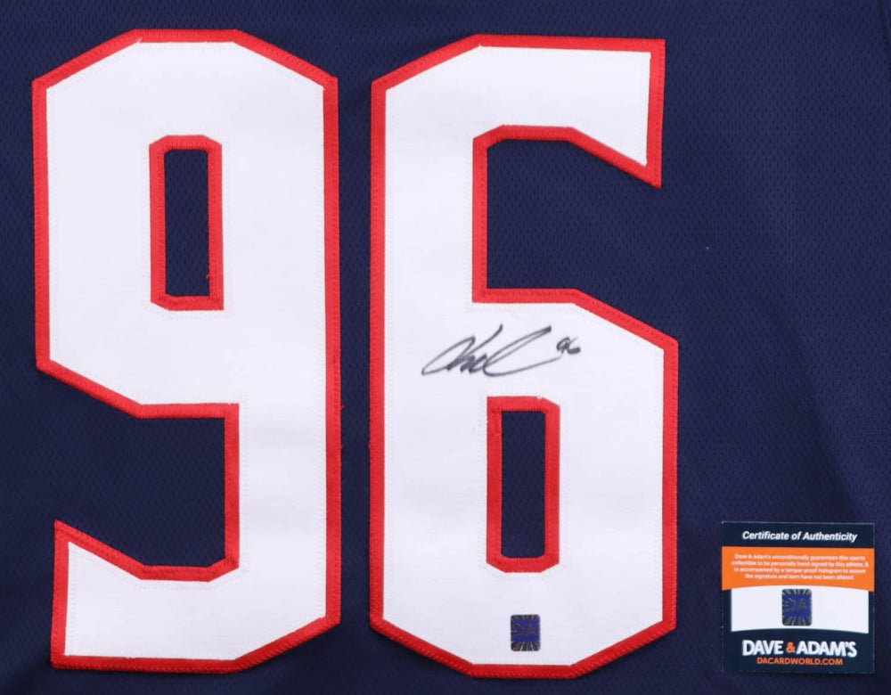 Jack Roslovic Signed Blue Jackets Jersey (DA) (Online Order Only)