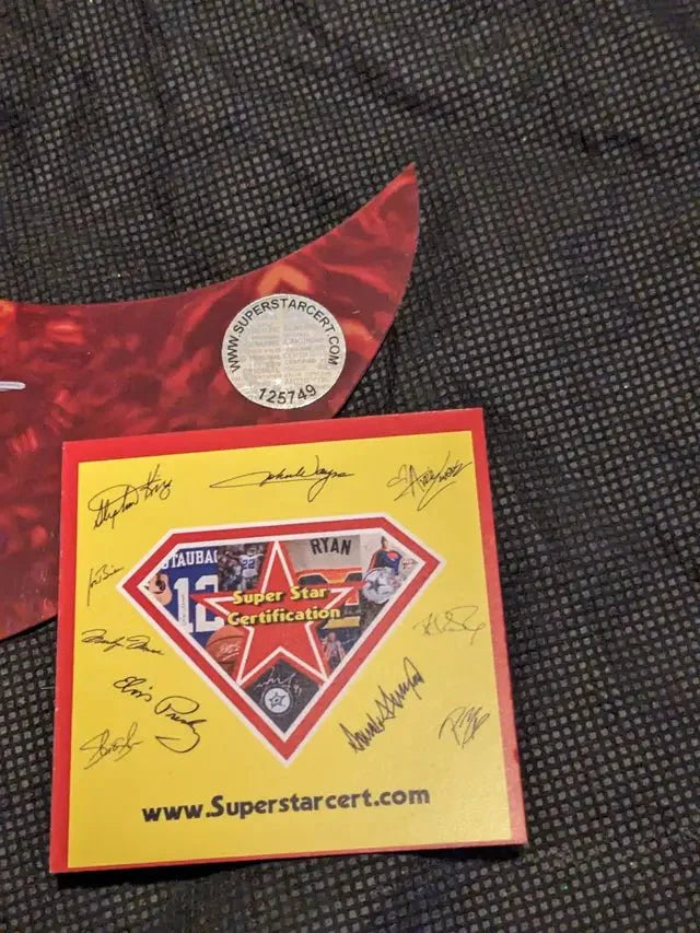 Jason Aldean Signed Guitar Pick guard with COA (Online Order Only)