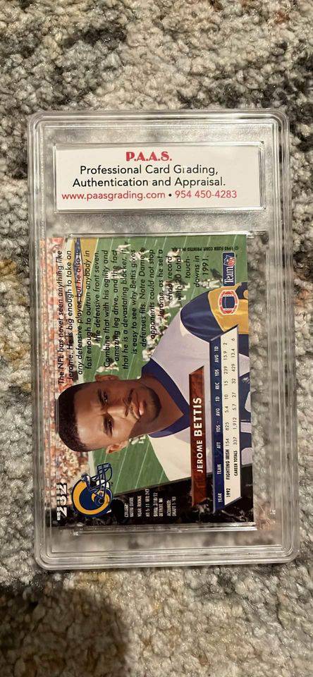 Jerome Bettis Rams Card (Online Order Only)