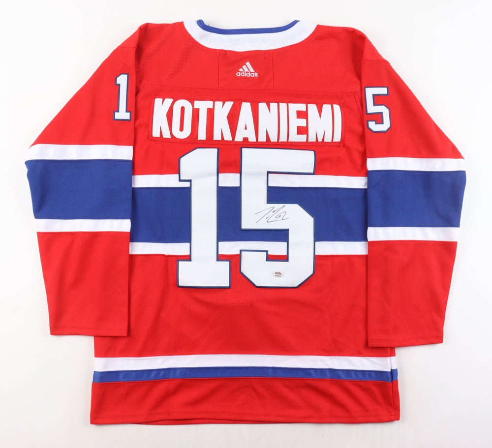 Jesperi Kotkaniemi Signed Jersey (PSA) (Online Order Only)