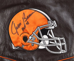 Jim Brown Signed Browns Jacket Inscribed "HOF 71" (JSA) (Online Order Only)