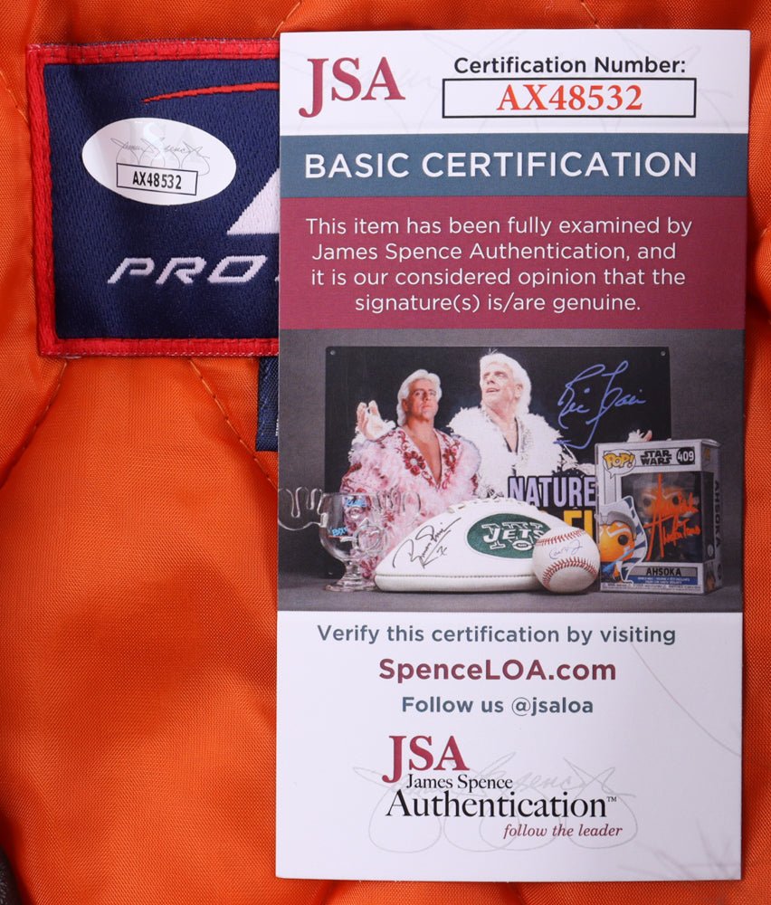 Jim Brown Signed Browns Jacket Inscribed "HOF 71" (JSA) (Online Order Only)