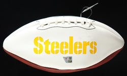 Joe Greene Signed Steelers Logo Football Inscribed "HOF 87" (Fanatics) (Online Order Only)