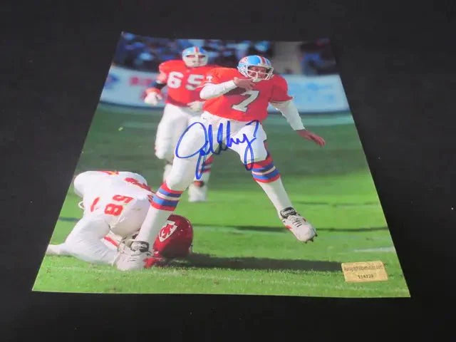 John Elway Denver Broncos Signed 8x10 Photo EUA COA (Online Order Only)