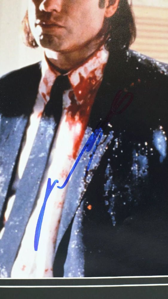 John Travolta Signed "Pulp Fiction" Custom Framed Photo Display (JSA) (Online Order Only)