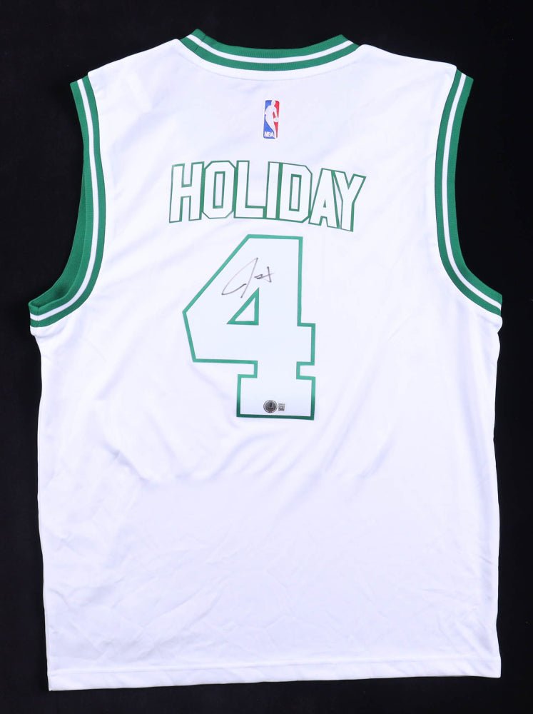 Jrue Holiday Signed Jersey (Beckett) Boston Celtics (Online Order Only)