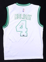 Jrue Holiday Signed Jersey (Beckett) Boston Celtics (Online Order Only)