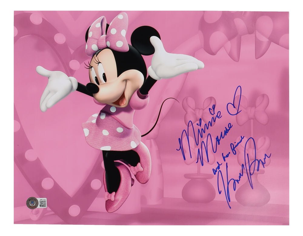Kaitlyn Robrock Signed "Minnie Mouse" 11x14 Photo Inscribed "Minnie Mouse and her friend" (Beckett) (Online Order Only)